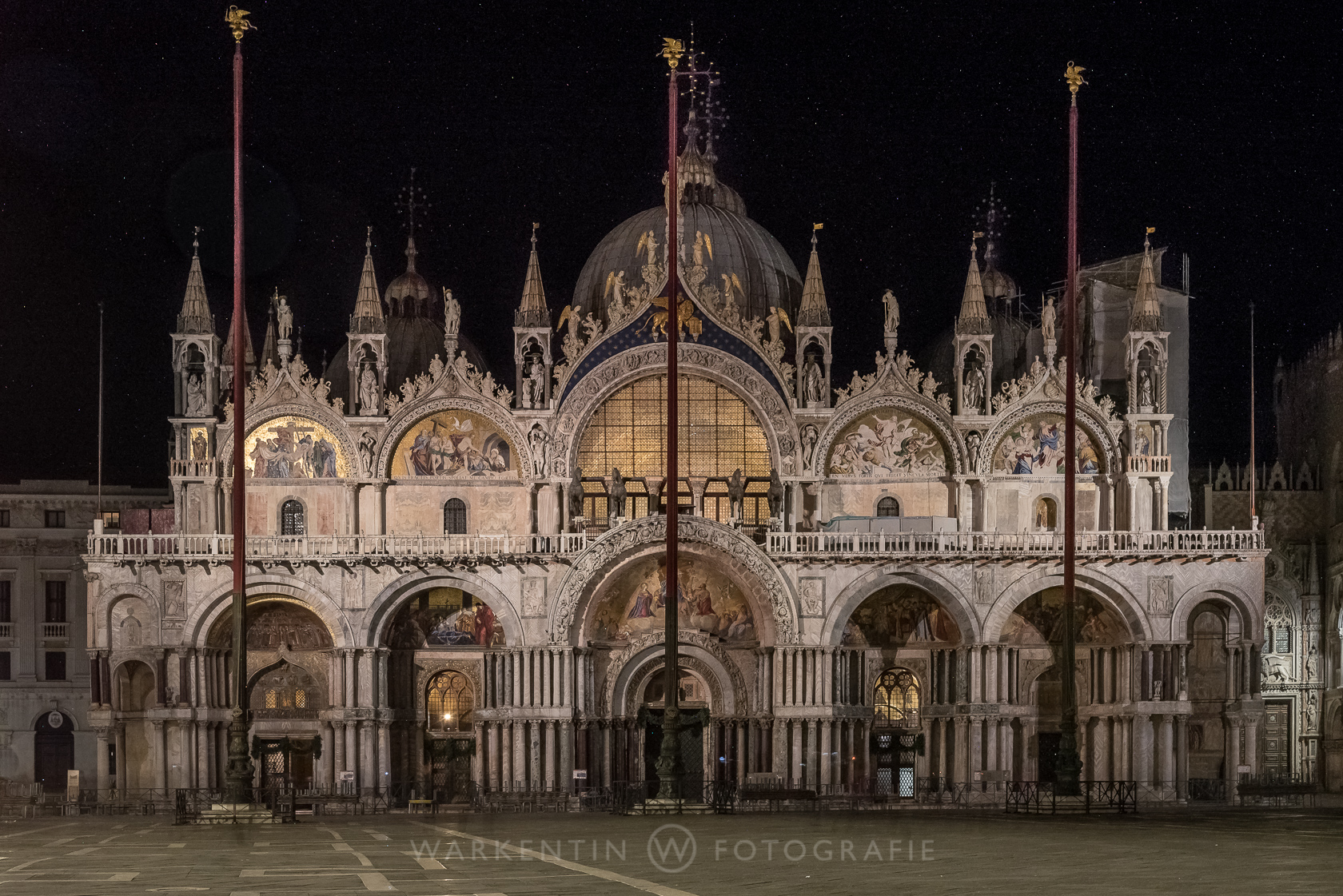 Der Markusdom in Venedig, mal ohne Touristen.